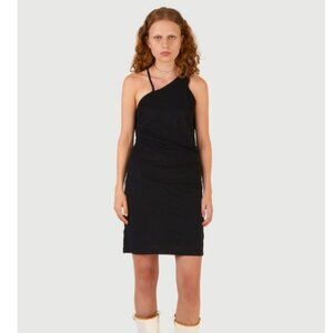 NWT Helmut Lang Scala Mini Dress in Black